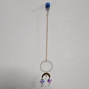 Handcrafted Celestial Glow Crescent Suncatcher